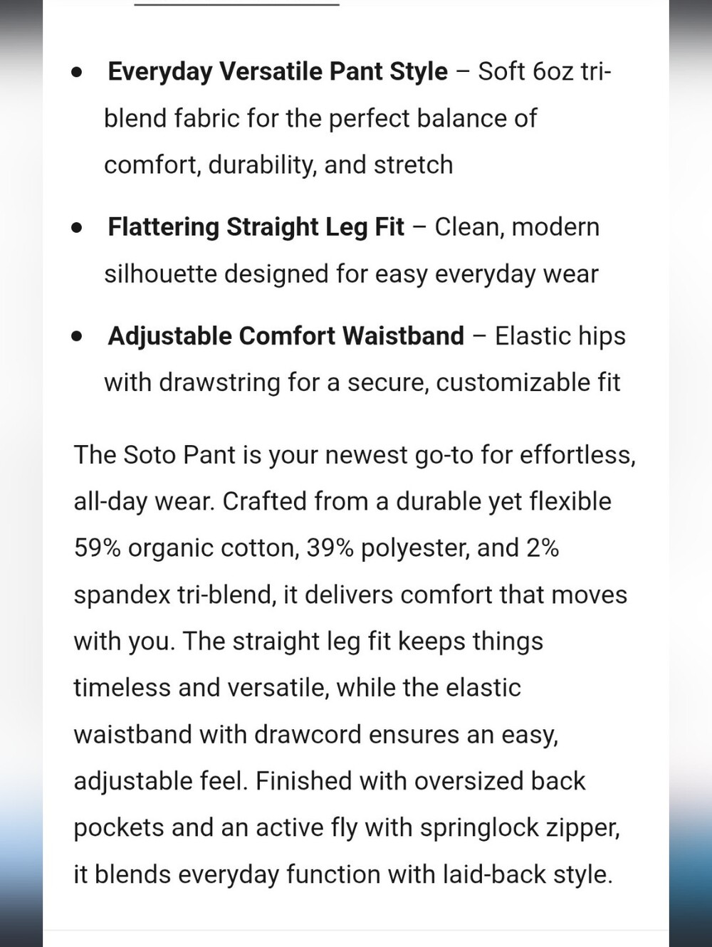 Bearded Goat Soto Pants In Slate SzXL - Picture 4 of 9
